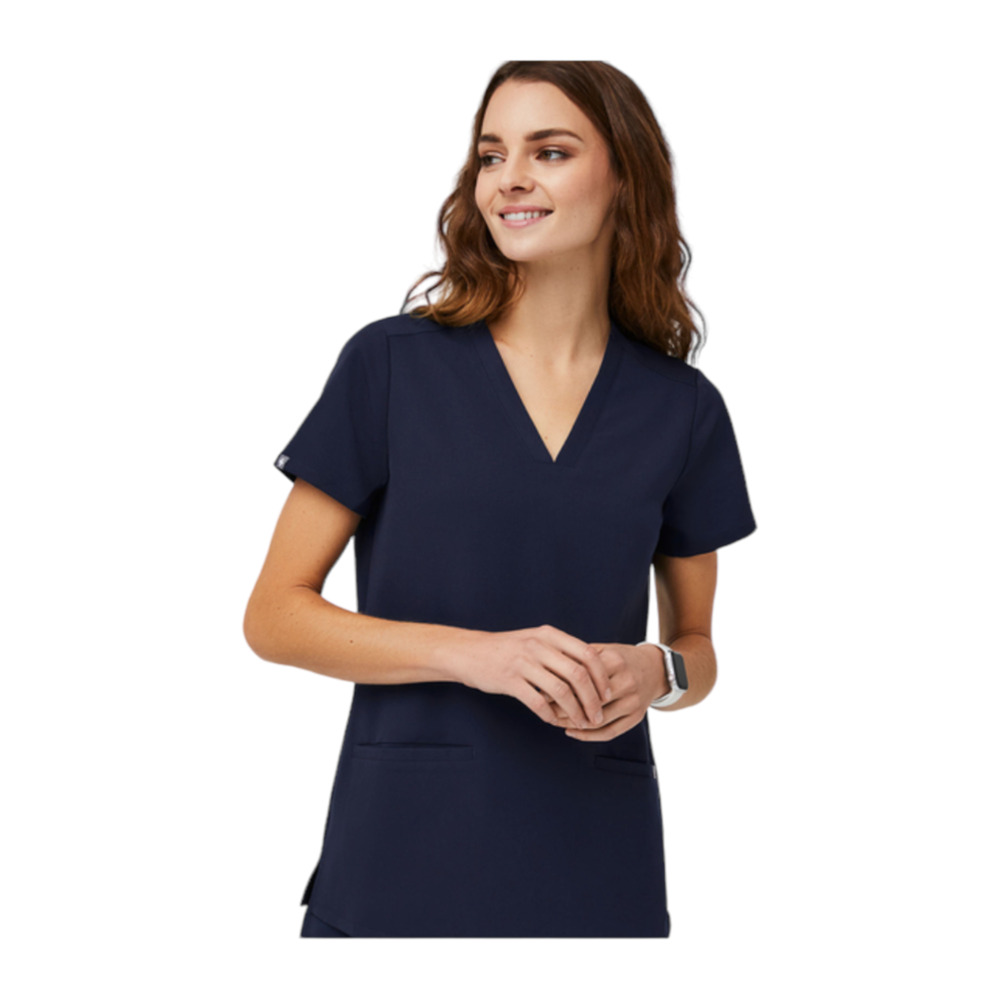 EUC Figs Casma Pocket Navy Scrub Top Worn Once Size XS